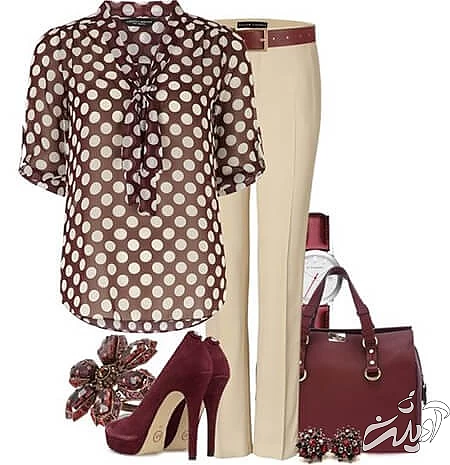 ست کردن با لباس خالدار,اصول ست کردن با لباس خالدار,پوشیدن لباس خالدار